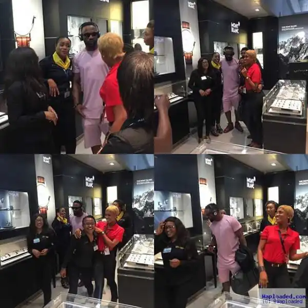 Photo: Iyanya And Beautiful Ladies At British Airways Lounge, Lagos Airport